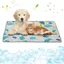 Tapis rafraîchissant - 100 x 70 cm - Convient aux chiens et aux chats - Lavable - Antidérapant