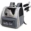 Sac Dos Transport pour Chat/Chien - Respirant - 2 Sacs à Détritus - Pour Voyage Multicolore CAISSE DE TRANSPORT