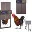 Porte de poulailler automatique minuterie à énergie solaire IP45 étanche en aluminium volaille portes automatiques de poulailler