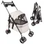 GRIS Poussette pliable 2 en 1 pour Chien et Chat avec Roues Amortissantes  50x70x95cm chariot pour chat chiots Capacité à 10 kg