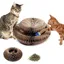 Griffoir Chats avec Boule Magic Organ Cat Scratching Board Planche gratter en Carton pour Chat Pliable couleurs multiples GRIFFOIR