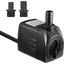 1500L/H Pompe à Eau Submersible25W Ultra Silencieuse Pompe daquarium avec Combustion à Sec 48hsPompe de Fontaine