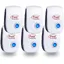 Répulsif Ultrason Anti-Rongeurs Insectes 6 Pack Électronique pour Moustiques Cafards Souris Araignées Mouches