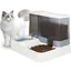 Distributeur Automatique de Nourriture et deau pour Chat et Petit Chiens 2 en 1 3.8 L Fontaine Mangeoirs et Abreuvoirs (Bla Odipie