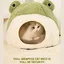 Couverture pour chien - Panier pour chat - Maison pour chat - Coussin pour chat - Petit lit-tente semi-fermé - Adorabforme