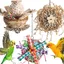 Lot de 3 jouets pour oiseaux perroquets perruches perruches oiseaux conures inséparables