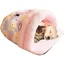 Sac couchage chien - tapis sieste pliable en forme pantoufle pour les petits animaux compagnie Lit lapin doux # CORBEILLE