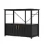 Support Pour Aquarium Meuble En Bois Et Métal Résistant Avec Rangement Aquarium Terrarium De Tortue Et Reptile Noir