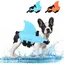 Gilet sauvetage chien bleu M flottaison réglable avec poignée