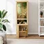 Terrarium en OSB - WIENS - 50x50x150 cm - Marron - Mat - Durable - Espaces amples - Convient aux reptiles - Polyvalent