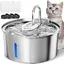 Fontaine chat inox 32 L automatique avec fenêtre niveau d’eau .