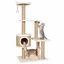 Arbre à chat - vidaXL - 123 cm - Herbiers marins - Beige