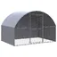 Automne/hiverPoulailler dextérieur 3x2x2 m Acier galvanisé - HAuteur:20cm - Grande Taille &FR_682626