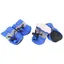 Lot de 4 chaussures antidérapantes pour chien, bottes, chaussettes pour chien, en coton doux, rembourrées, bleu #4