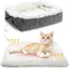 Lit Pour Chat Chien,2 En 1 Double Usage Panier Chat Petit Chien Interieur-Lavable,Pliable,Doux Et Confortable-Panier Chat Moelleux