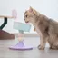 Gamelles surélevées pour chats et chiens - Inclinées à 15° réglables sur 3 hauteurs pour chats dintérieur et petits chiens