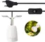 Support de Lampe Terrarium E27: Support de Lampe en Céramique pour Reptiles,Lampe Chauffante 360 ° Orientable,Base de Lampe