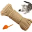 Corde de remplacement en sisal naturel de 6 mm accessoire idéal pour remplacer les poteaux darbre à chat jouet pour souris