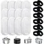 24 Packs Filtre Fontaine Eau Chat, Filtre à Charbon 12 PCS Et Une éponge en Mousse 12 PCS Filtre en Mousse De Remplacement Filtre