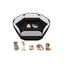 Parc Portable pour Petits Animaux Parc pour Chatons Cage pour Animaux de Compagnie Respirante Transparente et Ventilée