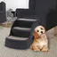 Escalier pliable pour chiens - vidaXL - 3 marches - Noir - Sécurité intégrée