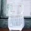 Housse maille protection cage oiseaux blanc taille M attrape graine