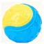 Balle interactive pour chien - Phoesky - 9 cm - Bleu et Jaune - Son intégré - Matériau TPR - Jouet dexercice