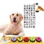 Ensemble de 5 boutons dentraînement enregistrables pour animaux de compagnie buzzers de communication vocale avec tapis antidéran