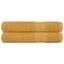 vidaXL Serviettes 2 pcs doré 100x200 cm 360 g/m² 100% coton serviette de plage serviette dinvité grande serviette de 136818