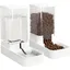 Distributeur nourriture/eau automatique chat/chien croquettes + eau petits/grands animaux