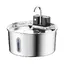 Fontaine à eau pour chat sans fil - Phoesky - Acier inoxydable - 32 L - Batterie 4000 mAh