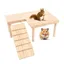 Plateforme bois hamster - 28x17x135cm avec pont échelle - Pour petit animal écureuil oiseau Aucunely