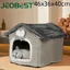 JEOBEST.Niche pour Chat d’intérieur 46*36*40cm Confortable Lit pour Animaux de Compagnie pour Chat Panier Chat Maison