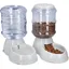 2X Distributeur Croquettes et Eau - Accessoire pour Chat et Chien - 2X Gamelle Automatique Nourriture - pour Chat Chien Lapin -