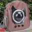 FYDUN sac à dos de voyage pour chat Sac à Dos De Transport Pour Chat Sac à Dos Multifonction à Bulles Pour animalerie kit Brun
