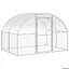 Automne/hiverPoulailler dextérieur 3x2x2 m Acier galvanisé - HAuteur:20cm - Grande Taille &FR_207377