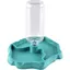 Distributeur eau/nourriture reptile 2-en-1 anti-débordement plastique pour tortue/gecko bleu