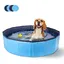 Nobleza - Piscine pour Chien, Rigide Bassin Chien, Baignoire Pliable pour Petit et Grande Chien, Chat, 120*30cm Bleu