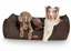 Knuffelwuff Dreamline,Panier, Lit , Coussin, Corbeille pour chien, marron XL 105 x 75cm