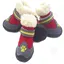Chaussures pour chien 4 pcs convient aux chiens pesant entre 6 et 7 kg chaussures pour animaux compagnie d'automne d'hiver rouge