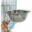 Cage pour animaux de compagnie bol en acier inoxydable suspendu bol pour chien mangeoire à suspendre plat pour chien cha Étiquette