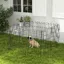 Parc enclos modulable pour chiens lapins rongeurs clôture pour petits animaux intérieur et extérieur 76 x 61 cm noir