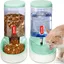 Abreuvoir et Alimentateur Automatique pour Animaux 38 L avec Distributeur dEau Vert ODIPIE