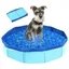 Baignoire et Piscine Pliable pour Chiens et Chats - Pataugeoire pour Animaux Petits et Grands (50 x 8 cm) QIEDOVIEY