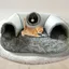 Tunnel pour Chat Centre dactivités pour Chats Jouets dexercice avec Balle cabane de Jeu Interactive pour Chats S-75*55cm