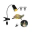 Lampe chauffante TortueKit Lampe Chauffante Tortue Terrestre Lampe Reptiles Chauffante avec 2 Ampoule UVA UVB 50W Lampe T CHAUFFAGE