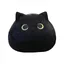 Jouet en peluche chat noir de 9,8 pouces, oreiller en peluche doux pour chat, oreiller en peluche pour chat, oreiller en peluche