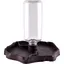Fontaine à eau automatique 2 en 1 anti-éclaboussures pour tortue lézard reptile – noir