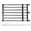 SALALIS Porte courte pour chien Barrière courte pour chien extensible réglable polyvalente animalerie plumeuse Noir L