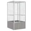 (Gris)Cage/perchoir à oiseaux - Magnifique Cage à oiseaux Gris 111x107x2115 cm Acier galvanisé 15147